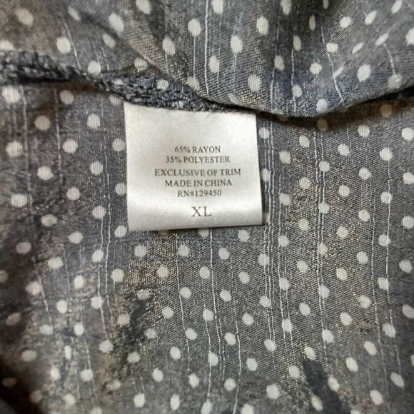 Fred David woman's tunic- blouse top Size XL - Picture 5 of 8